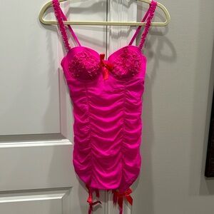 Victoria’s Secret teddy/slip with garter